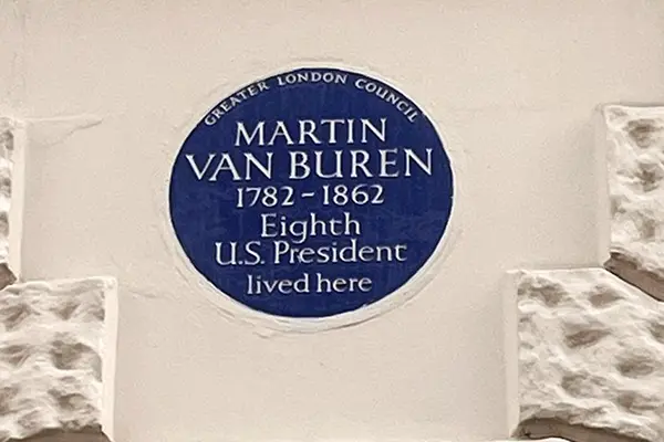 American History Tour London - house of 8th US President Martin Van Buren