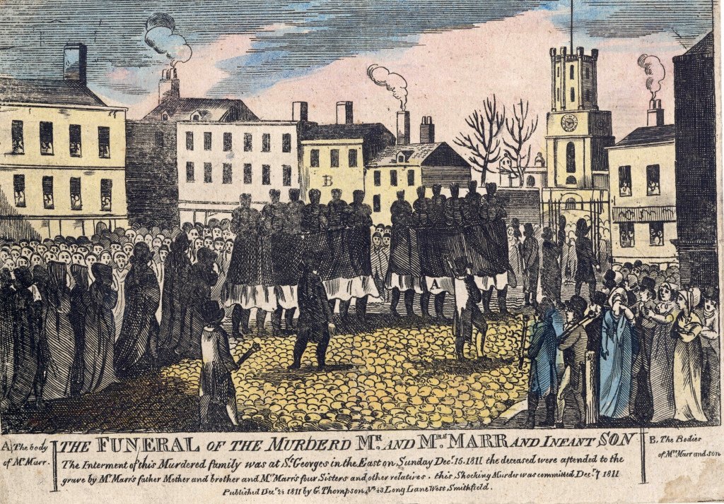 The funeral of the Marr family - Ratcliffe Highway murders