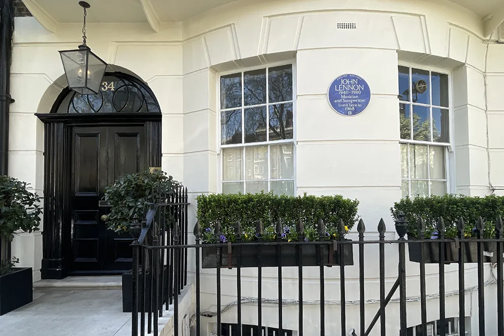 34 Montague Square where John Lennon lived in London